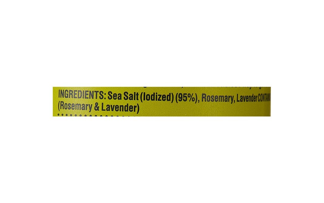 Sprig Rosemary and Lavender Infused Sea Salt Gourmet Seasoning   Bottle  175 grams